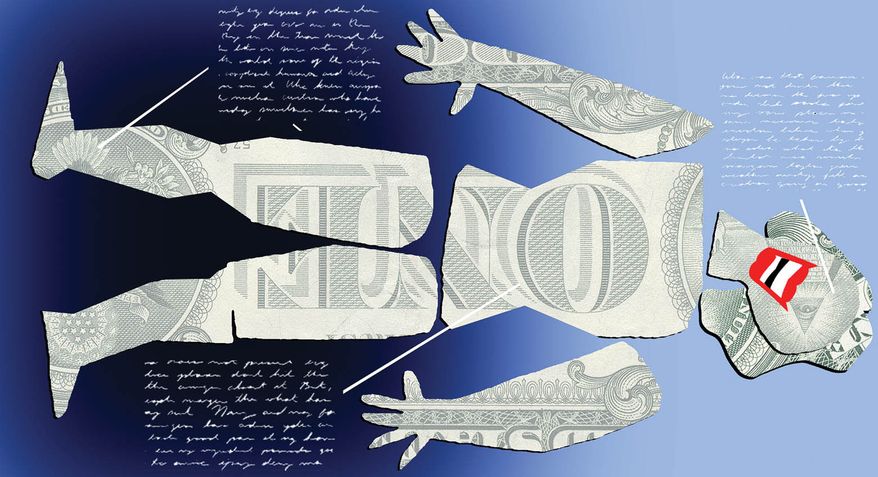 Democratic Party's political autopsy of Kamala Harris' presidential campaign illustration by Alexander Hunter/The Washington Times