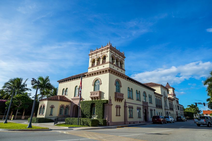 Palm Beach Town Hall. File photo credit: Leonard Zhukovsky via Shutterstock.