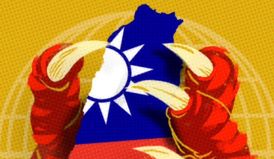 China and Taiwan illustration by Linas Garsys / The Washington Times