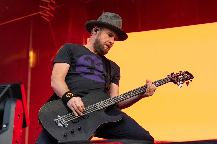 FILE - Jeff Ament of Pearl Jam performs during BottleRock Napa Valley on May 25, 2024, in Napa, Calif. (Photo by Amy Harris/Invision/AP, File)