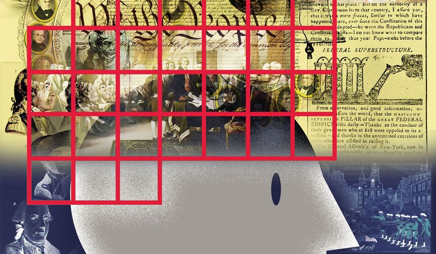 Celebrating American History and the Founding Founders illustration by Alexander Hunter/The Washington Times