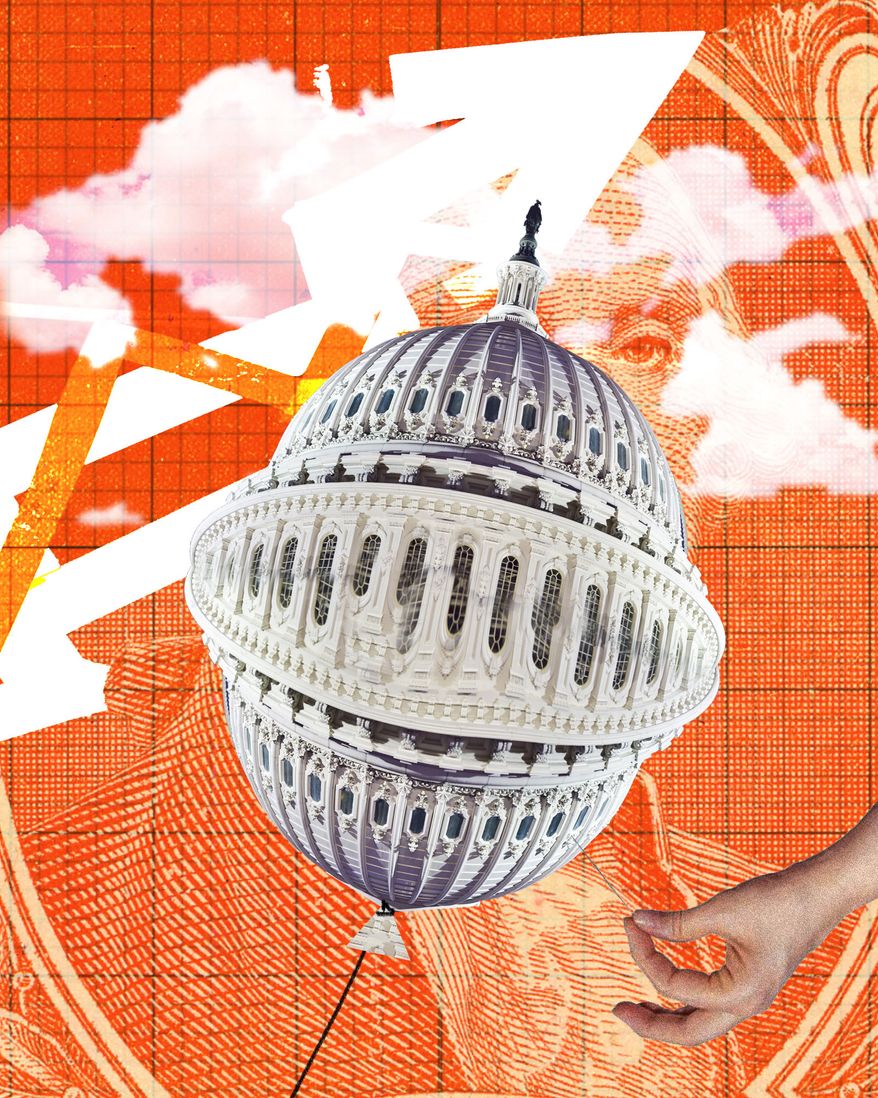 Getting Congress to control inflation illustration by Linas Garsys / The Washington Times
