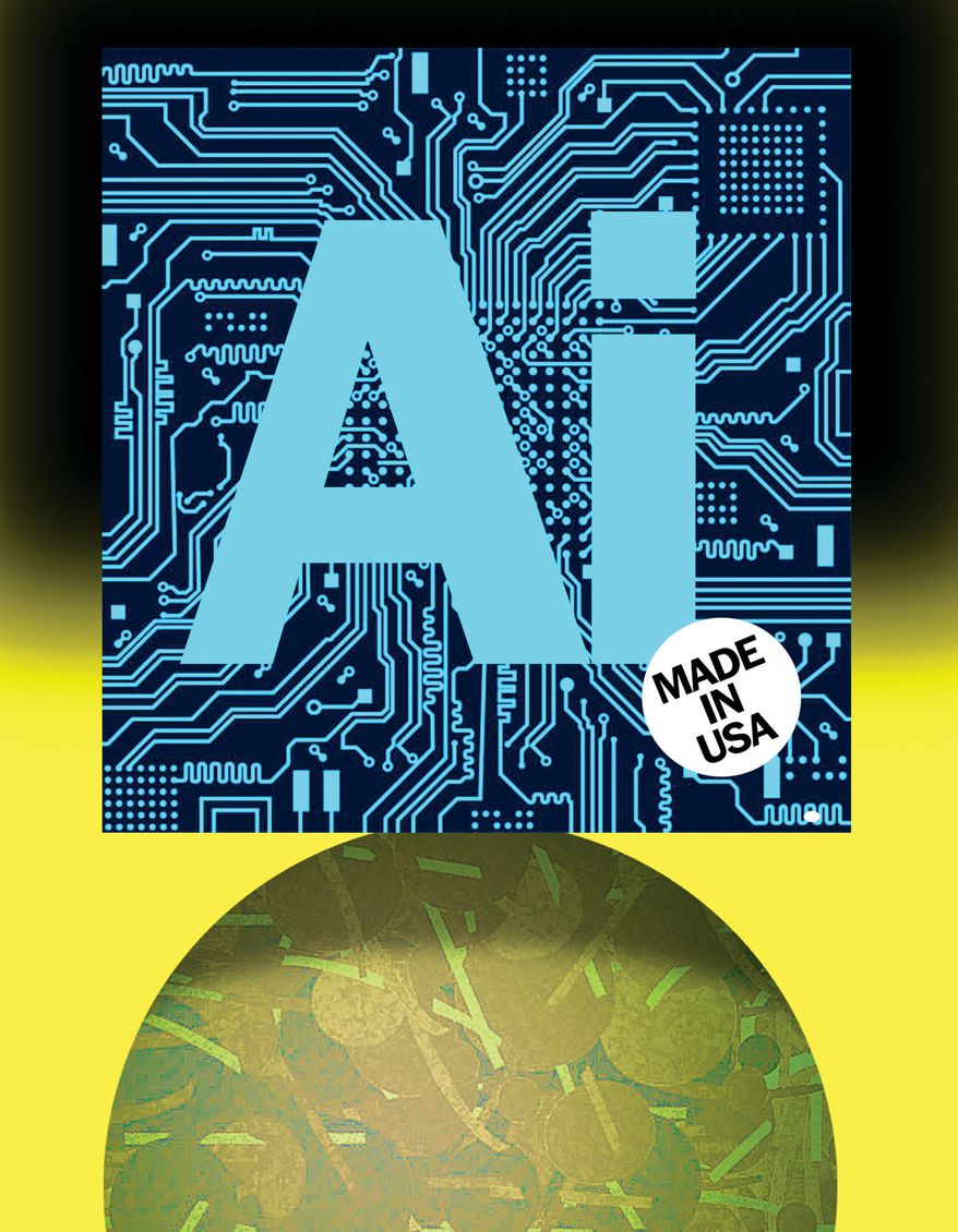 On-ramps connecting American workers to the artificial intelligence (AI) economy illustration by Alexander Hunter/The Washington Times