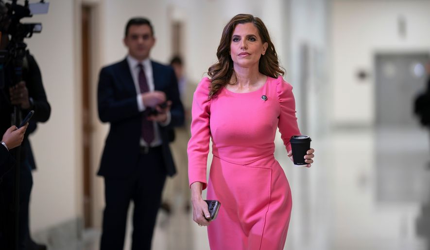 Rep. Nancy Mace, R-S.C., leaves the Speaker's office at the Capitol in Washington, Feb. 2, 2023. (AP Photo/J. Scott Applewhite) **FILE**