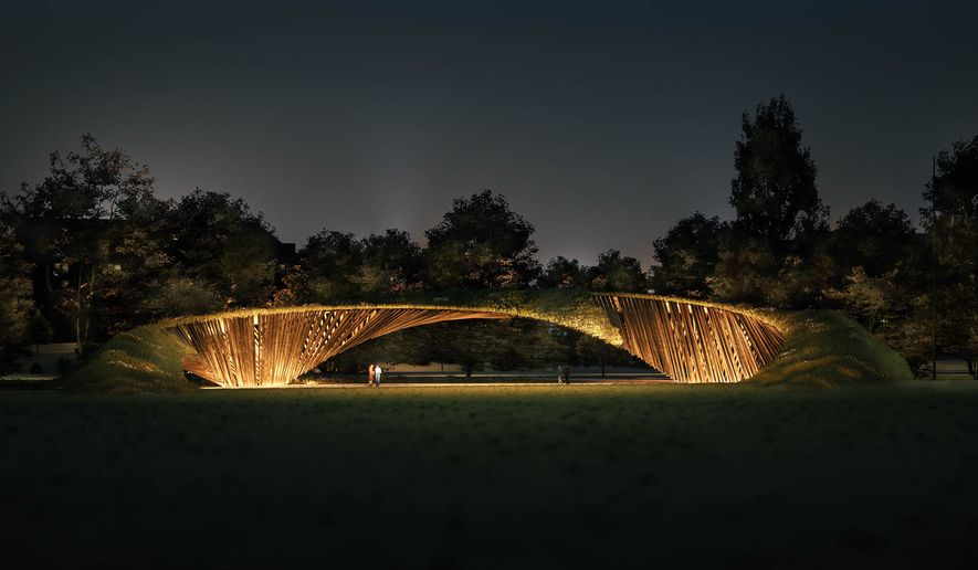 A rendering of the planned Global War on Terrorism Memorial in Washington (Courtesy of Global War on Terrorism Memorial Foundation)