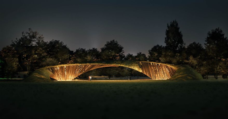 A rendering of the planned Global War on Terrorism Memorial in Washington (Courtesy of Global War on Terrorism Memorial Foundation)
