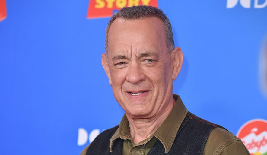 Tom Hanks arrives at the premiere of "Toy Story 5" on Tuesday, June 9, 2026, at the Dolby Theatre in Los Angeles. (Photo by Richard Shotwell/Invision/AP)