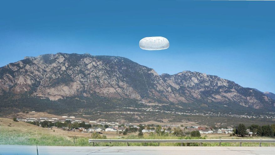 According to the Department of Defense, this image is an artistic interpretation of a 2022 incident potentially involving unidentified anomalous phenomena (UAP) reported near Colorado Springs, Colorado. This image is derived from the first-hand narrative description contained in “FBI-UAP-D002, FD-1057, Unresolved UAP Report, Colorado Springs, 2022.” (Image from Department of Defense's website: https://www.war.gov/ufo/#FBI-UAP-D011-D-FBI-Correspondence-Referral-1949)
