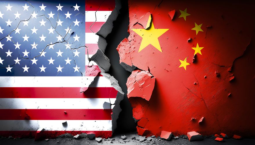 USA vs. China rivalry. File credit: kovop via Shutterstock.