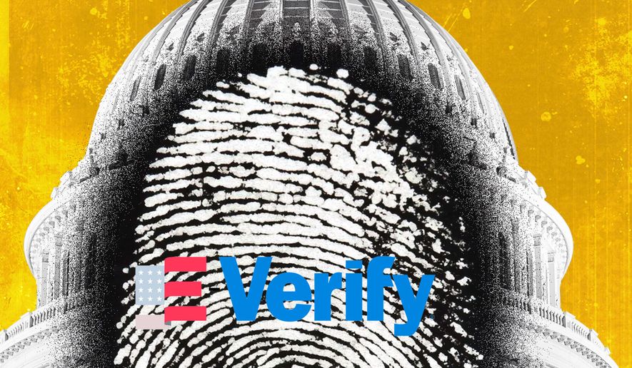 E-Verify to stop illegal immigrants from getting jobs illustration by Linas Garsys / The Washington Times