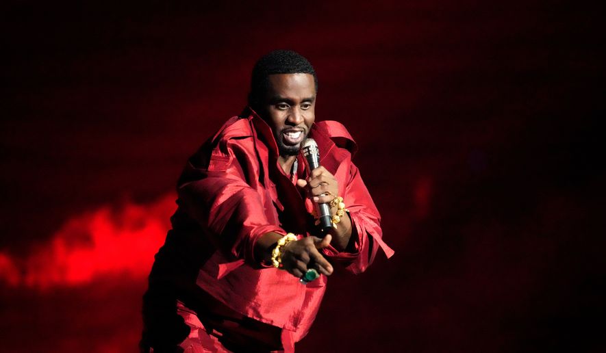 Sean "Diddy" Combs performs during the MTV Video Music Awards, Sept. 12, 2023, in Newark, N.J. (Photo by Charles Sykes/Invision/AP, File)