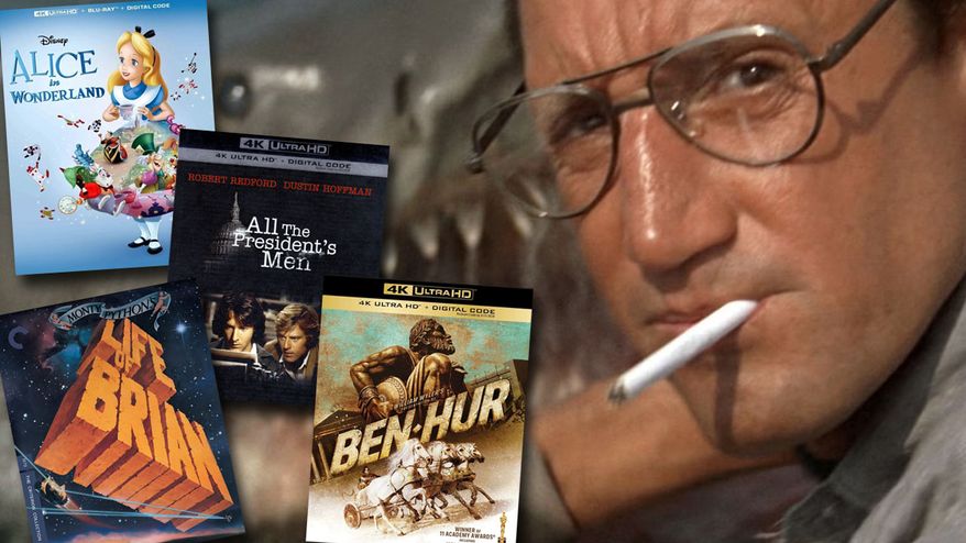 "Jaws" as part of the "Steven Spielberg: The Spotlight Collection," "Alice in Wonderland: 75th Anniversary Edition," "Monty Python's Life of Brian," "All the President's Men" and "Ben-Hur" are a few top picks in 2026 for Father's Day 4K movie gift ideas.