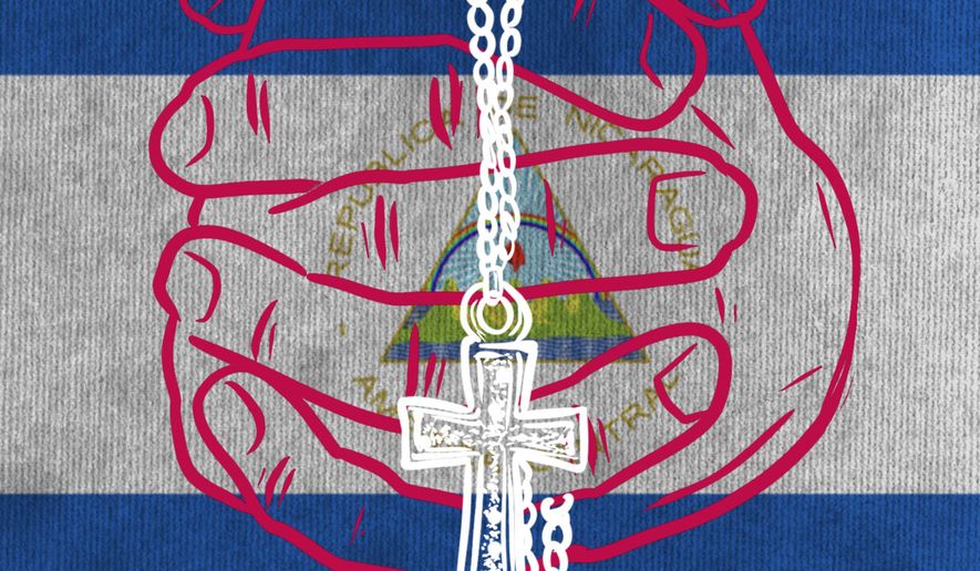 Nicaragua and freedom of religion illustration by Linas Garsys / The Washington Times