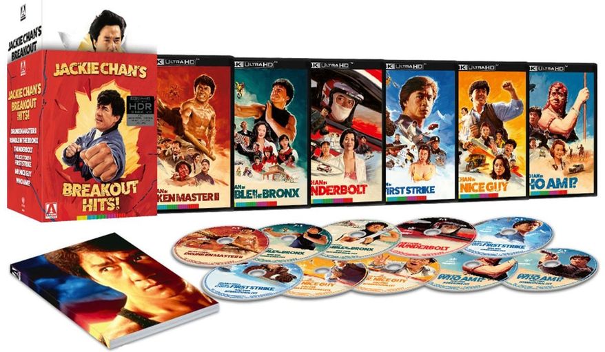 Jackie Chan's Breakout Hits!: Limited Edition is a top pick in 2026 for Father's Day 4K movie gift ideas. (Courtesy Arrow Video)