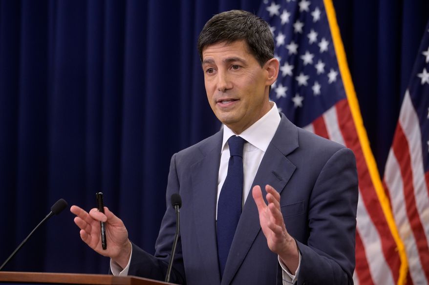 Federal Reserve Chairman Kevin Warsh speaks during a news conference following the Federal Open Market Committee meeting, Wednesday, June 17, 2025, in Washington. (AP Photo/Rod Lamkey, Jr.)