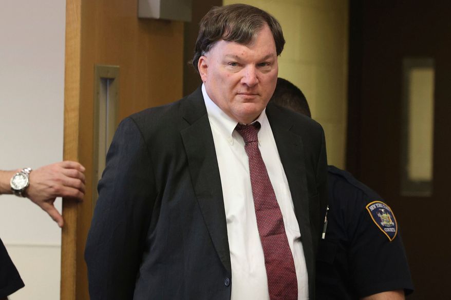 Rex Heuermann appears in Judge Timothy Mazzei's courtroom at Suffolk County Court in Riverhead, N.Y., for a status conference, Feb. 25, 2025. (James Carbone/Newsday via AP, File)