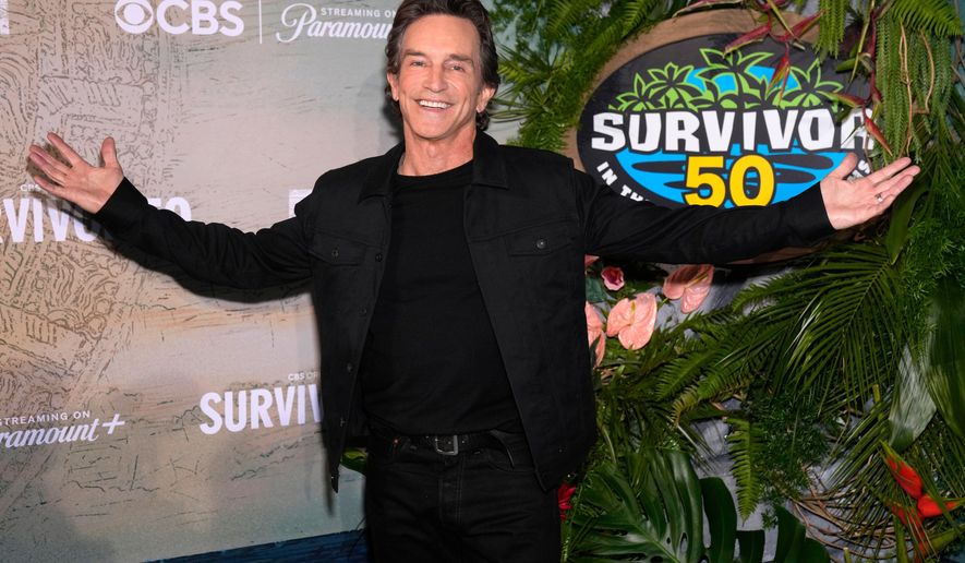 Jeff Probst attends the premiere of "Survivor" season 50 on Tuesday, Feb. 24, 2026, in New York. (Photo by Charles Sykes/Invision/AP)