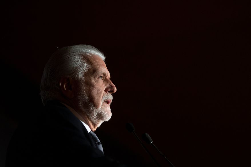 FILE - Then Brazil's Defense Minister Jaques Wagner speaks during the opening ceremony of the LAAD Defence and Security International Exhibition in Rio de Janeiro, Brazil, April 14, 2015. (AP Photo/Felipe Dana, File)