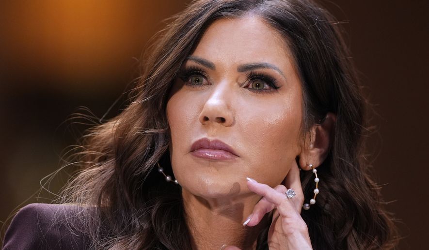 Homeland Security Secretary Kristi Noem appears for an oversight hearing before the Senate Judiciary Committee at the Capitol in Washington, March 3, 2026. (AP Photo/J. Scott Applewhite, File)