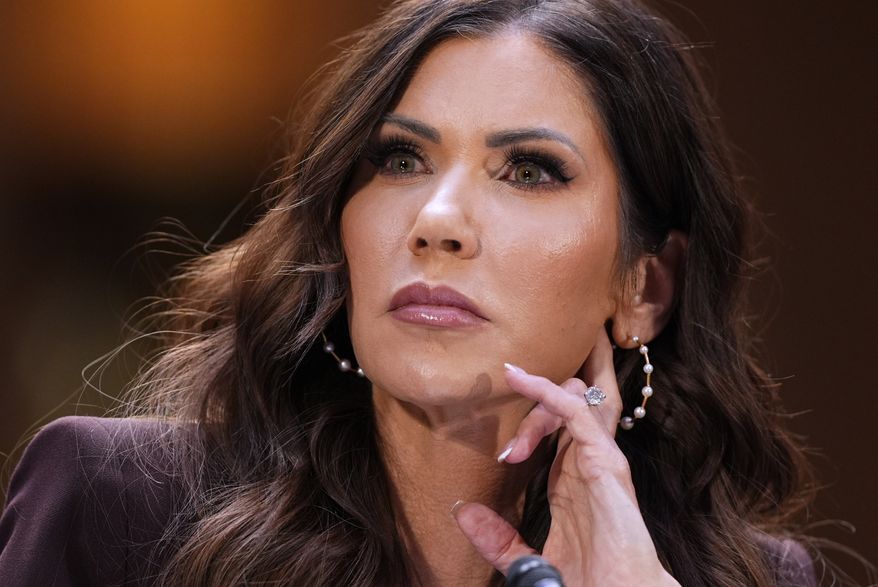 Homeland Security Secretary Kristi Noem appears for an oversight hearing before the Senate Judiciary Committee at the Capitol in Washington, March 3, 2026. (AP Photo/J. Scott Applewhite, File)