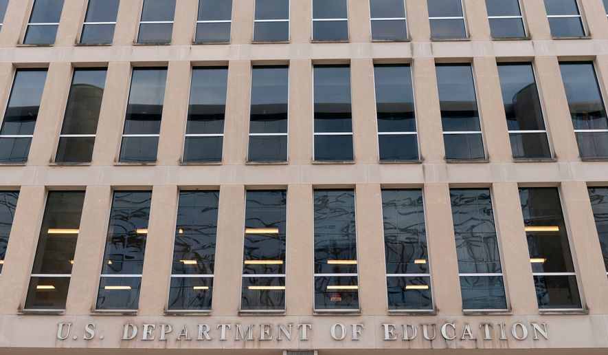 The U.S. Department of Education building is seen in Washington, Nov. 18, 2024. (AP Photo/Jose Luis Magana, File)