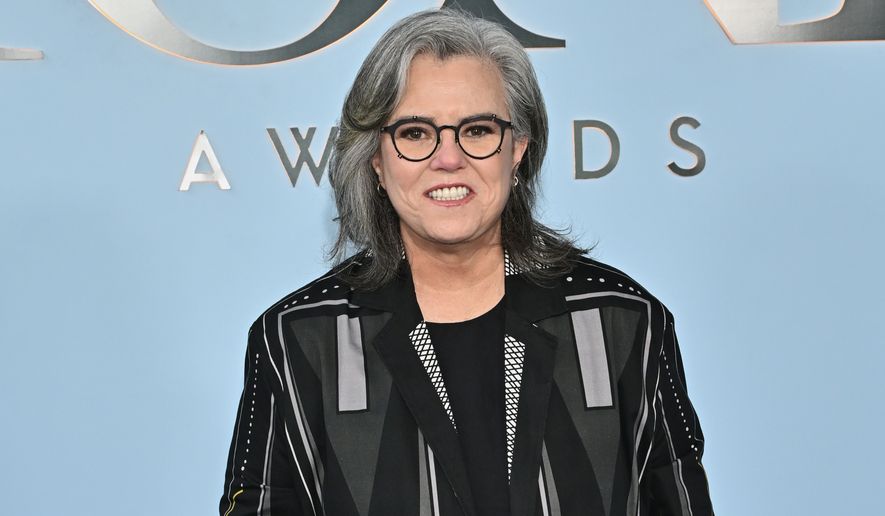 Rosie O'Donnell arrives at the 79th Tony Awards on Sunday, June 7, 2026, at Radio City Music Hall in New York. (Photo by Evan Agostini/Invision/AP)