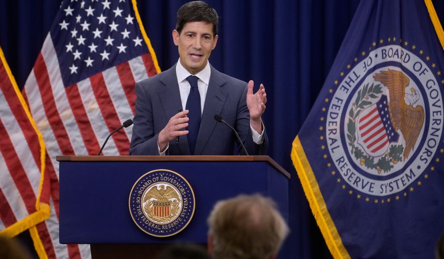 Federal Reserve Chairman Kevin Warsh speaks during a news conference following the Federal Open Market Committee meeting, Wednesday, June 17, 2025, in Washington. (AP Photo/Rod Lamkey, Jr.)
