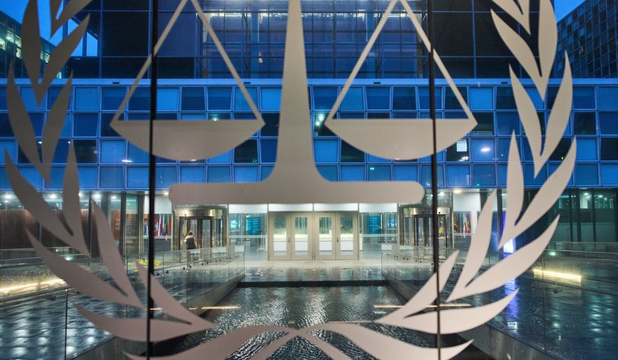 FILE - The International Criminal Court (ICC) is seen on Dec. 9, 2025, in The Hague, Netherlands. (AP Photo/Peter Dejong, Pool, File)