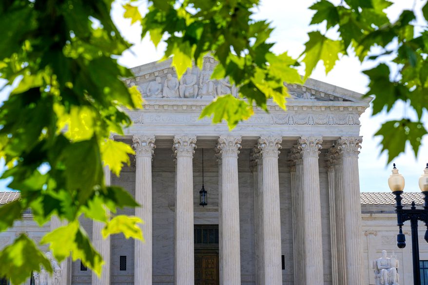 The U.S. Supreme Court is seen, June 5, 2026, in Washington. (AP Photo/Mariam Zuhaib, File)
