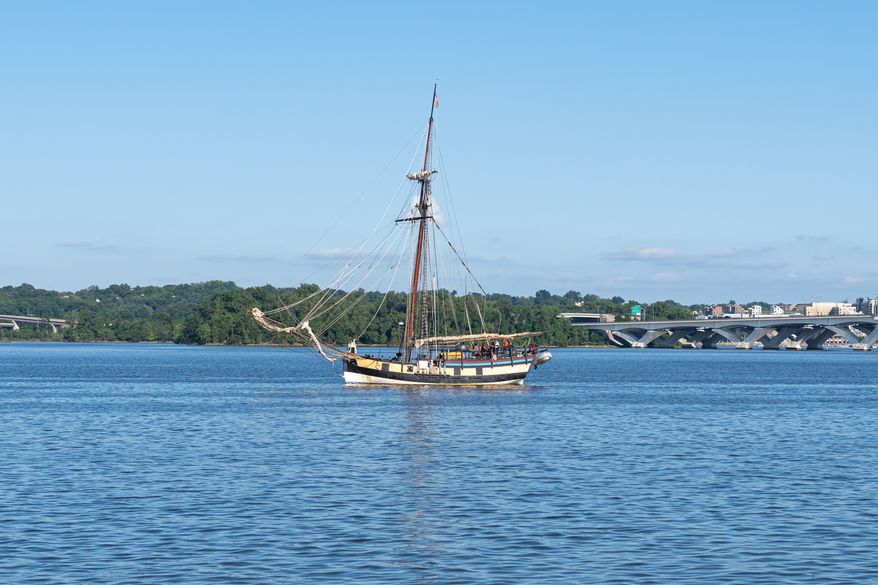 The Tall Ship Providence sailing on the Potomac River. File photo credit: Eli Wilson via Shutterstock.