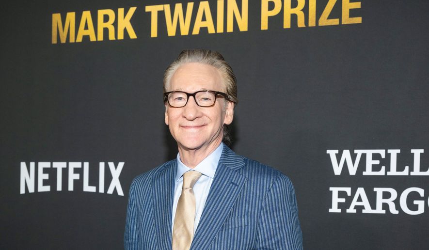 Comedian and political satirist Bill Maher arrives on the red carpet for the 27th Annual Mark Twain Prize for American Humor Celebrating Bill Maher, Sunday, June 29, 2026, in Washington. (AP Photo/Kevin Wolf)