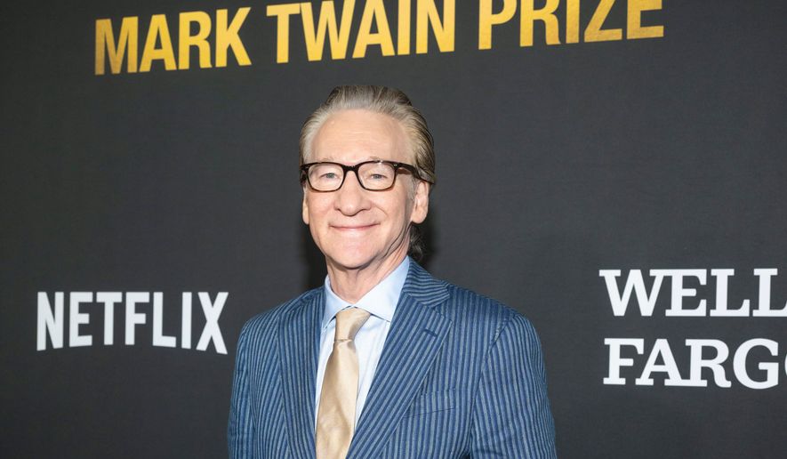 Comedian and political satirist Bill Maher arrives on the red carpet for the 27th Annual Mark Twain Prize for American Humor Celebrating Bill Maher, Sunday, June 29, 2026, in Washington. (AP Photo/Kevin Wolf)