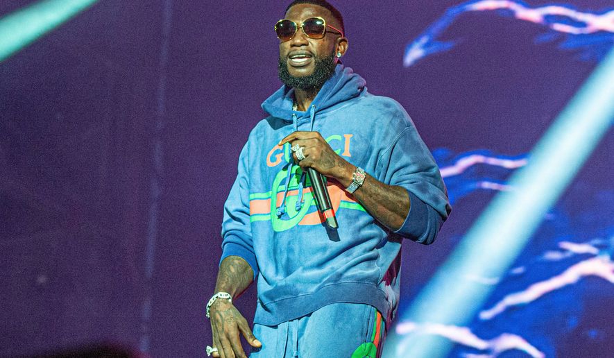 FILE - Gucci Mane performs during the Festival d'ete de Quebec in Quebec City, Canada on July 12, 2019. (Photo by Amy Harris/Invision/AP, File)
