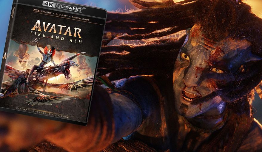 Jake Sully in "Avatar: Fire and Ash — Ultimate Collector's Edition," available in the 4K disc format from Walt Disney Studios Home Entertainment.