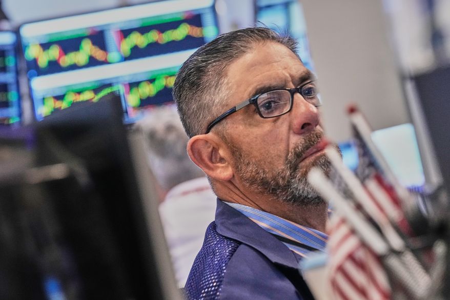 Trader Robert Oswald works on the floor of the New York Stock Exchange, Thursday, June 25, 2026. (AP Photo/Richard Drew)