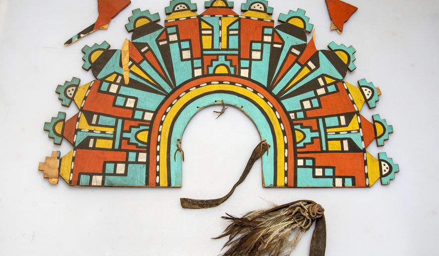 The Hopi headpiece that was damaged on June 17, 2026. (Credit: Grand Canyon National Park)