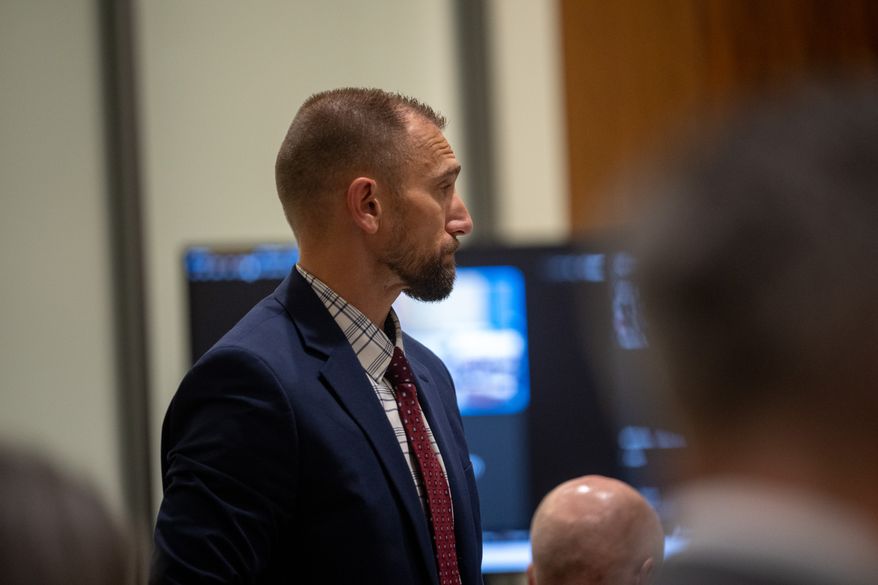 Deputy Utah County Attorney Ryan McBride attends a preliminary hearing for Tyler Robinson, the Utah man accused of fatally shooting Charlie Kirk, Tuesday, July 7, 2026, in Provo, Utah. (Trent Nelson/The Salt Lake Tribune via AP, Pool)