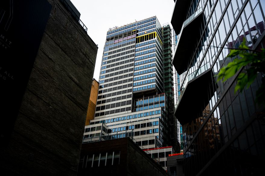 The building at 235 East 42nd St. is seen Tuesday, July 7, 2026, in New York. (AP Photo/Angelina Katsanis)