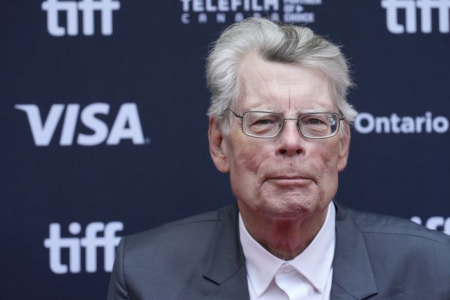Stephen King attends the premiere of "The Life of Chuck" during the Toronto International Film Festival on Friday, Sept. 6, 2024, at Princess of Wales Theatre in Toronto. (AP Photo/Chris Pizzello)