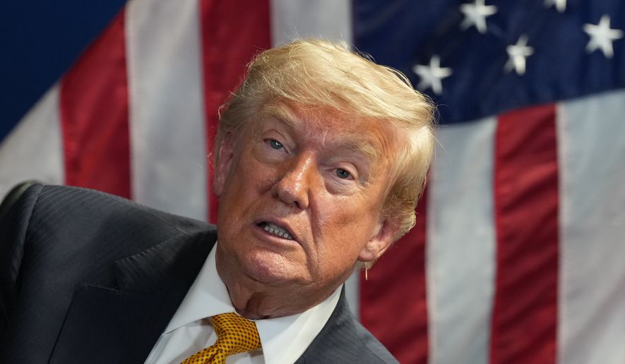 U.S. President Donald Trump meets with Syrian President Ahmad al-Sharaa on the sidelines of the NATO summit in Ankara, Turkey, Wednesday, July 8, 2026. (AP Photo/Alex Brandon)