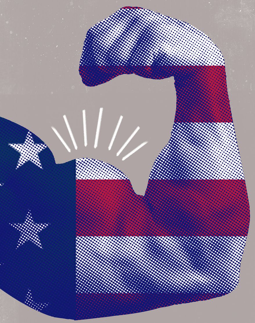 Patriotism in the United States of America illustration by Linas Garsys / The Washington Times