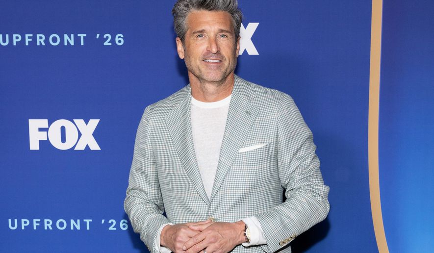 FILE - Patrick Dempsey attends the Fox network upfront at New York City Center on May 11, 2026, in New York. (Photo by CJ Rivera/Invision/AP, File)