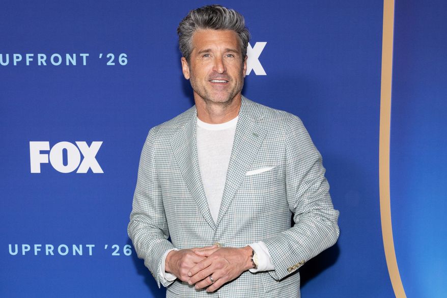 FILE - Patrick Dempsey attends the Fox network upfront at New York City Center on May 11, 2026, in New York. (Photo by CJ Rivera/Invision/AP, File)