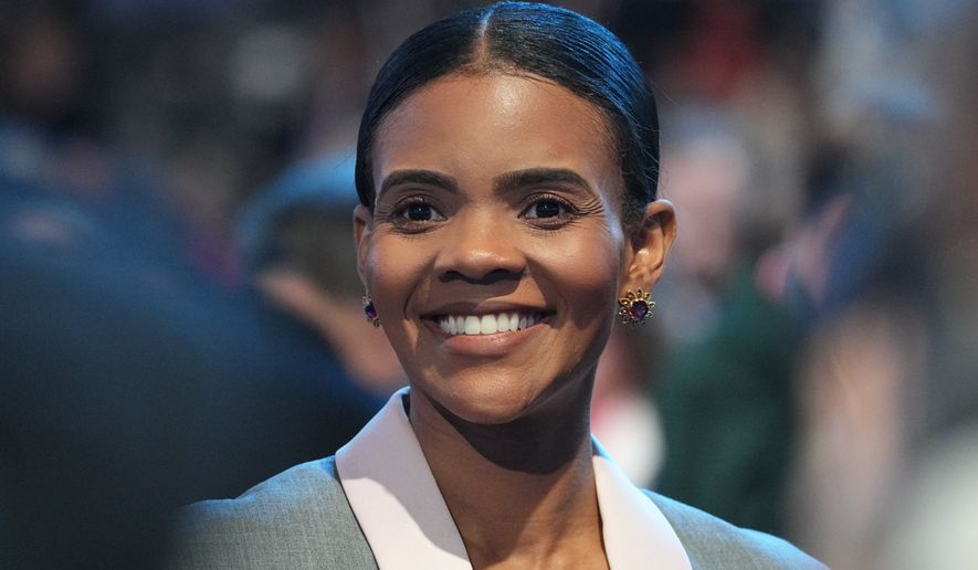 U.S. political commentator Candace Owens attends the St. Petersburg International Economic Forum in St. Petersburg, Russia, Friday, June 5, 2026. (AP Photo/Dmitri Lovetsky)