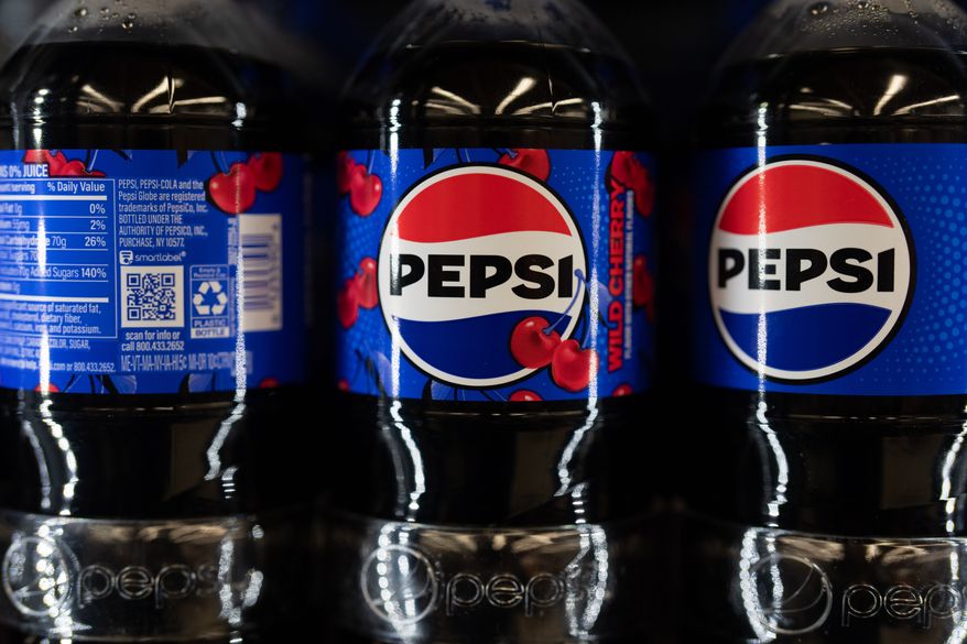FILE - Bottles of Pepsi products are displayed for sale at Hawthorne Market on Jan. 6, 2026, in Portland, Ore. (AP Photo/Jenny Kane, File)