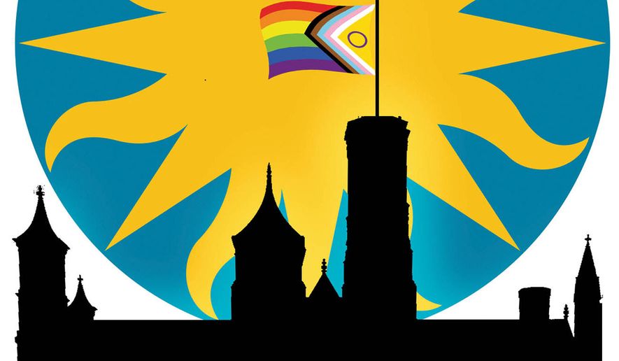 Smithsonian Institution's woke ideology and liberal bias on display illustration by Alexander Hunter/The Washington Times