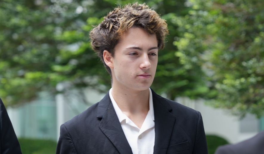 Didier Gaspard Owen Maximilien arrives at the State Courts building in Singapore, Monday, July 13, 2026. (AP Photo/David Hu)