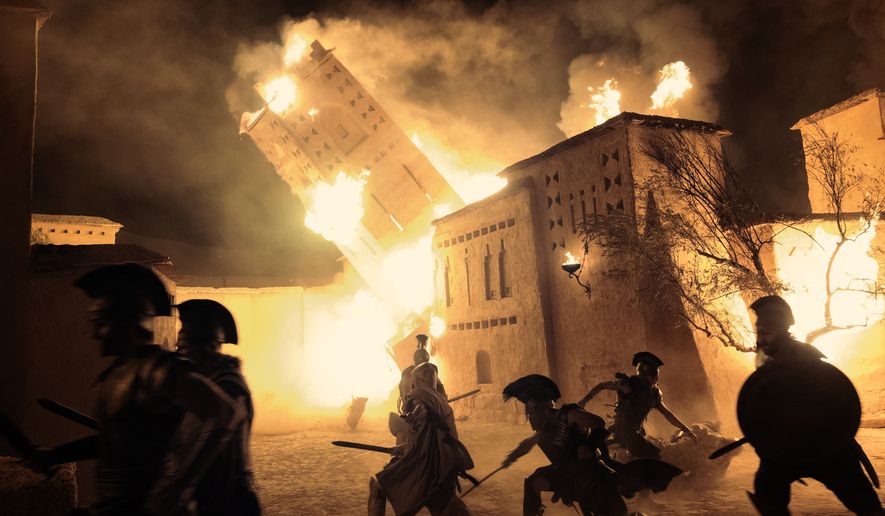 This image released by Universal Pictures shows a scene from "The Odyssey." (Melinda Sue Gordon/Universal Pictures via AP)