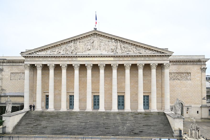 FILE - The National Assembly is seen, Jan. 13, 2026, in Paris. (AP Photo/Emma Da Silva, File)