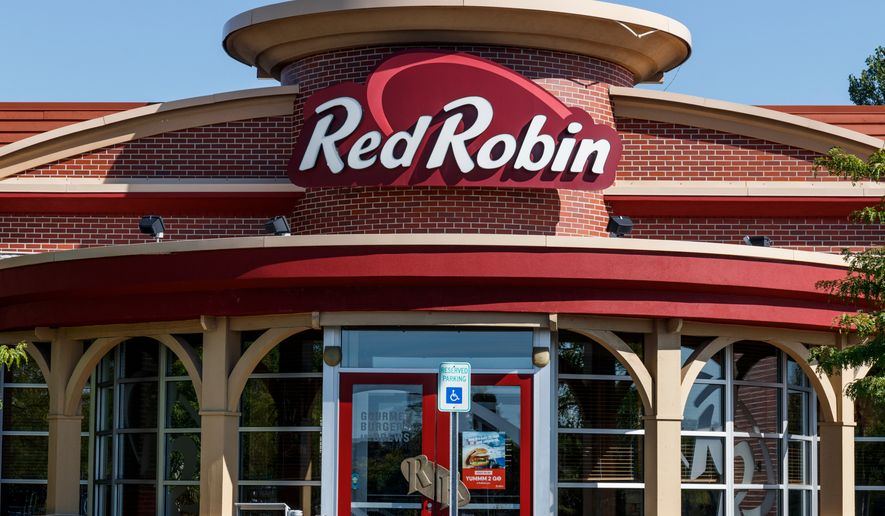 Red Robin Gourmet Burgers and Brews restaurant. Carmel - Circa August 2019. File photo credit: Jonathan Weiss via Shutterstock.
